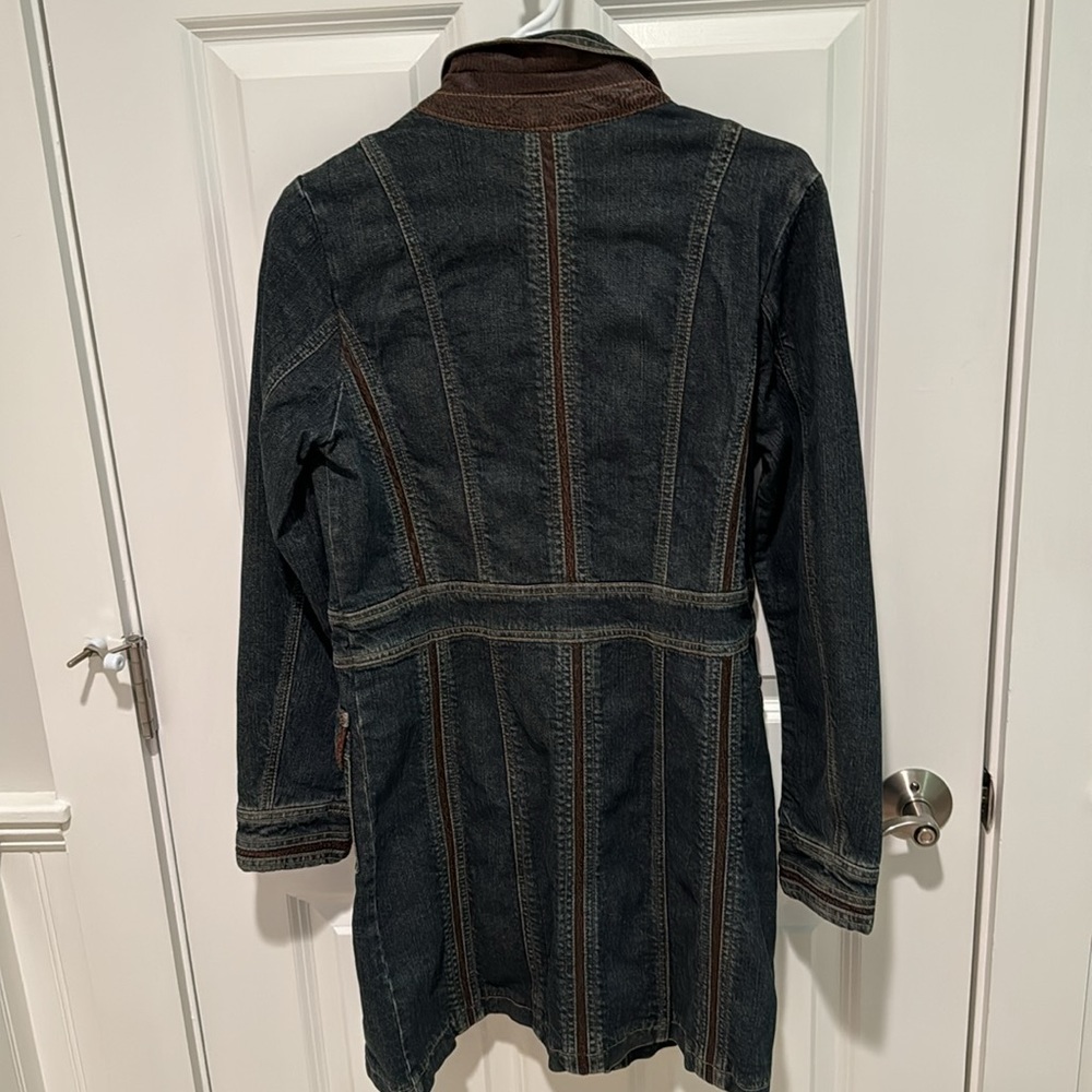 Motto Denim 3/4 Length Duster Style Jacket Size XS NWT - Picture 8 of 12